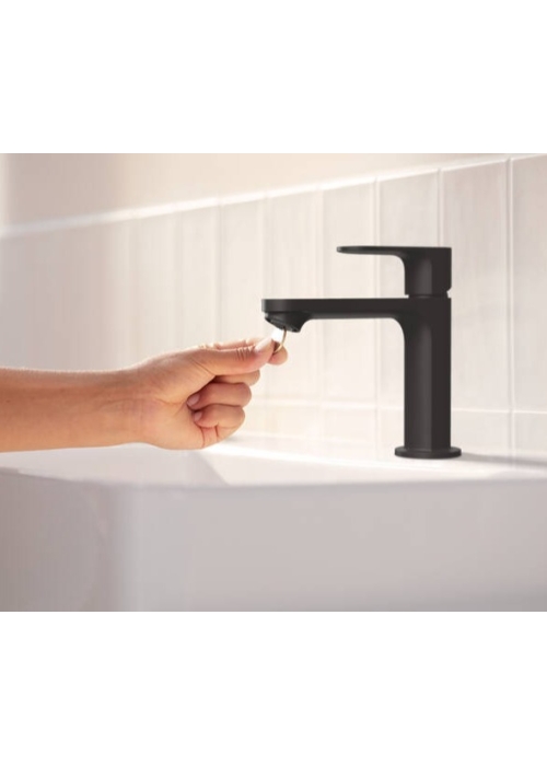 Смеситель Hansgrohe Rebris S 110 Coolstart для умывальника без д/к. Matt Black 72520670