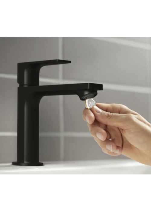 Смеситель Hansgrohe Rebris E 110 Coolstart для умывальника без д/к. Matt Black 72560670