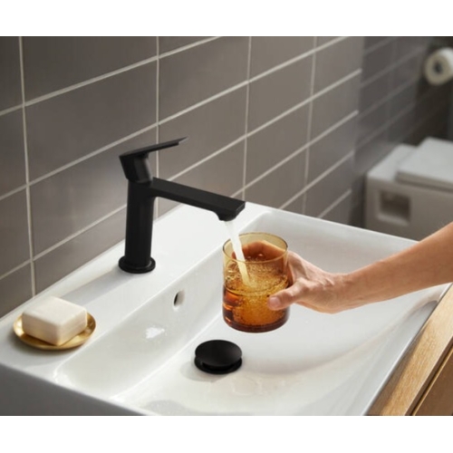 Змішувач Hansgrohe Rebris E 110 Coolstart для умивальника без д/к. Matt Black 72560670