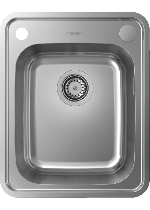 Кухонная мойка Hansgrohe S412-F340 на столешницу 420х520 с сифоном automatic 43334800