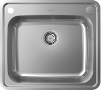 Кухонна мийка Hansgrohe S412-F500 на стільницю 580х520 із сифоном automatic 43336800