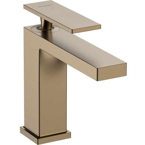 Смеситель для умывальника Hansgrohe Tecturis E 110 CoolStart  без донного клапана, Brushed Bronze (73012140)