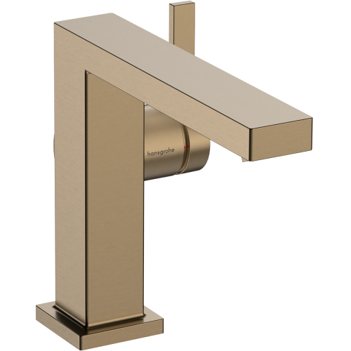 Змішувач для умивальника без донного клапана, Hansgrohe Tecturis E 110 Fine CoolStart , Brushed Bronze (73021140)