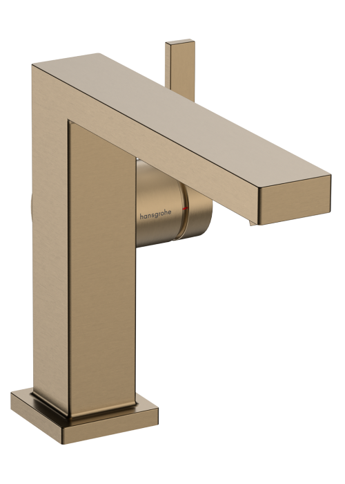 Смеситель для умывальника без донного клапана Hansgrohe Tecturis E 110 Fine CoolStart , Brushed Bronze (73021140)