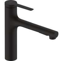 Смеситель кухонный Hansgrohe Zesis M33 160 2jet с выдвижным изливом Matt Black 74801670