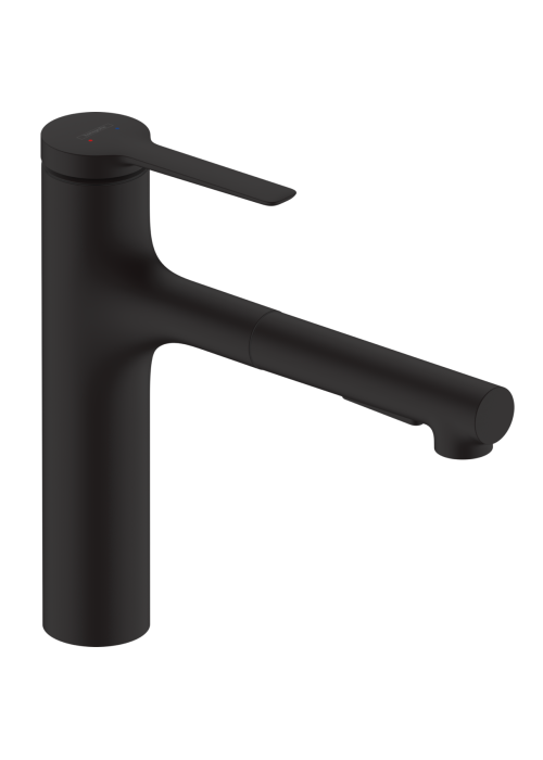 Змішувач кухонний  Hansgrohe Zesis  M33 160 2jet  з витяжним виливом Matt Black 74801670