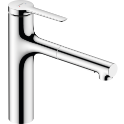 Смеситель кухонный Hansgrohe Zesis  M33 160 2jet  с выдвижным изливом Chrome 74801000