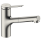 Смеситель кухонный Hansgrohe Zesis M33 150 2jet с выдвижным изливом sBox Lite Stainless Steel Finish 74803800