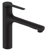 Змішувач кухонний Hansgrohe Zesis M33 160 2jet з витяжним виливом sBox Lite Matt Black 74804670