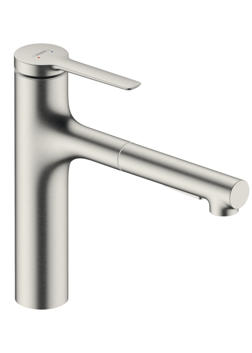 Змішувач кухонний  Hansgrohe Zesis  M33 160 2jet  з витяжним виливом sBox Lite Stainless Steel Finish 74804800