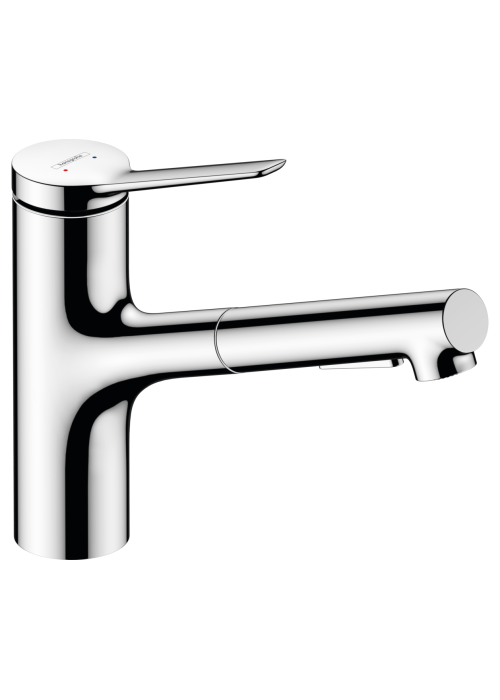 Змішувач кухонний  Hansgrohe Zesis  M33 150 2jet  з витяжним виливом, ECO Chrome 74810000