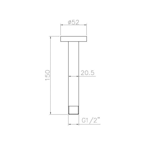 Держатель лейки IMPRESE, SH01-150