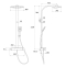 Душевая система IMPRESE CENTRUM SQP, с термостатом, T-15610B