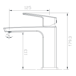 Смеситель для раковины IMPRESE GRAFIKY, ZMK061901010