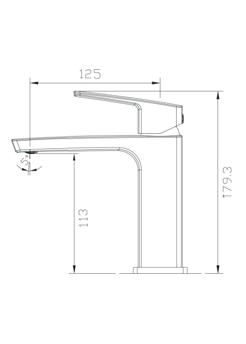 Смеситель для раковины IMPRESE GRAFIKY, ZMK061901010