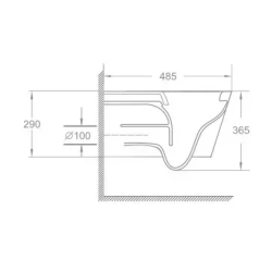 Унітаз підвісний Imprese KUBIK  безободковий з дюропластом soft-close c06810200