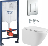 Комплект: унітаз підвісний Volle Amadeus з сидінням + інсталяція Grohe Rapid SL Rapid SL (38772001+c06803900)