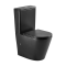 Унитаз безободковый IMPRESE LESNA BLACK Компакт напольный к стене, сиденье Slim slow-closing, с06509610