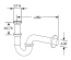 Сифон трубний для раковини KLUDI G1 1/4 1025005-00