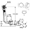 Сифон KLUDI ROTEXA MULTI Слив-перелив с наполнением  G 1 1/2 + наружная часть (комплект) 2120005N-00