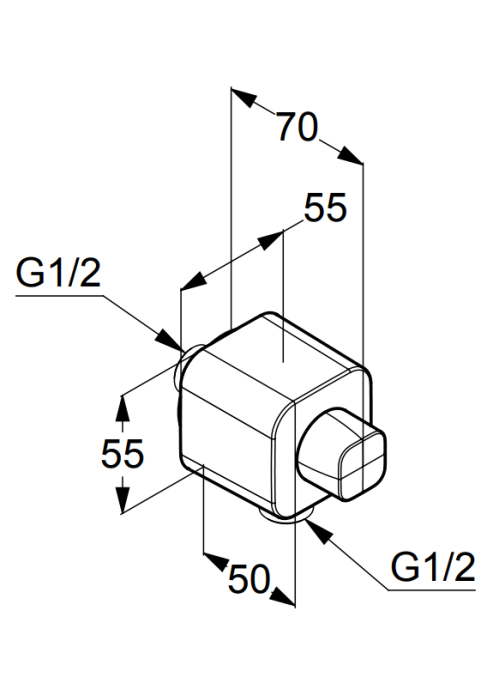 Шлангове з'єднання KLUDI A-QA (6554405-00)