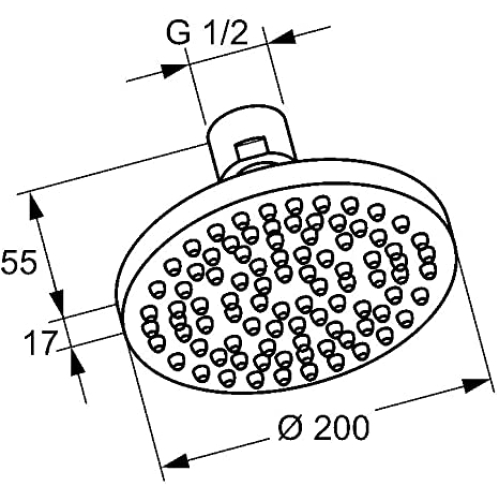 Верхній душ KLUDI A-QA (6652005-00)