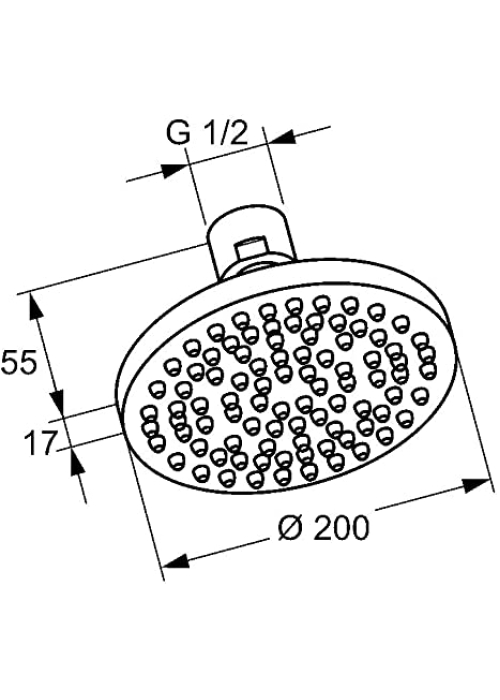 Верхній душ KLUDI A-QA (6652005-00)