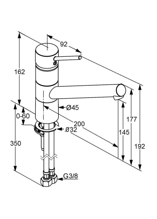 Змішувач кухонний KLUDI SCOPE XL 339300575