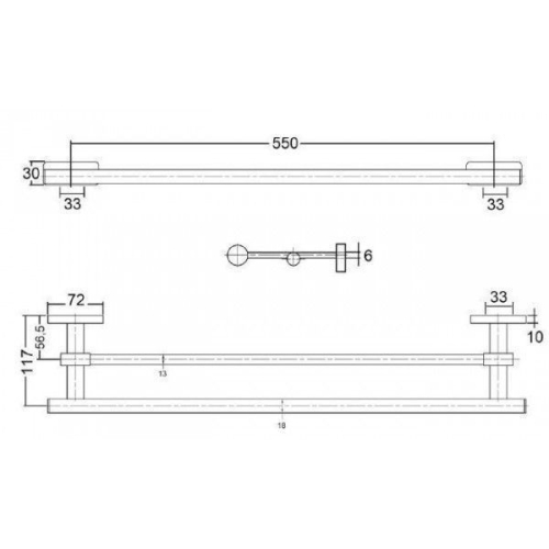 Рушникотримач KLUDI A-XES (4898805)