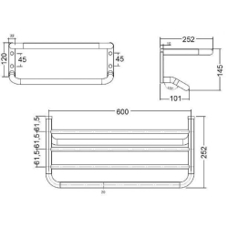 Полотенцедержатель KLUDI A-XES (4898905)