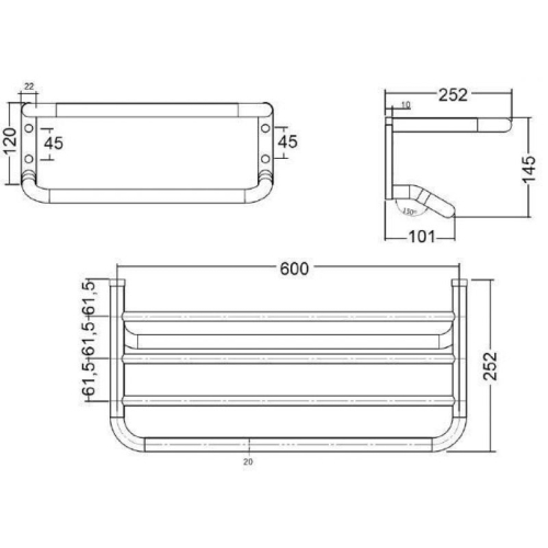 Рушникотримач KLUDI A-XES (4898905)