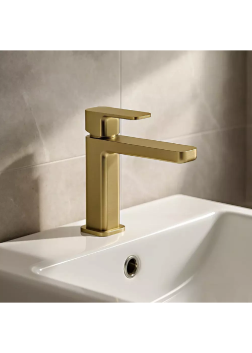 Змішувач для раковини Kludi Renon 42288N075 золото матовий