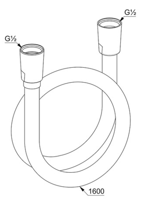 Шланг для душу KLUDI Supra, 6107205-00