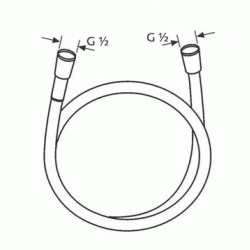 Шланг для душу Kludi Suparaflex 125 см, 6107187-00