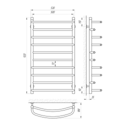 Сушка для рушників Laris Євромікс П10 500 х 900