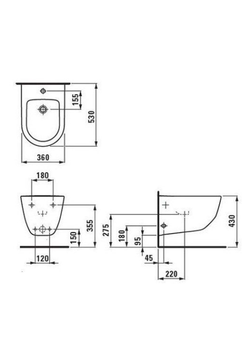 Біде Laufen PRO підвісне H8309520003021