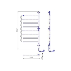 Полотенцесушитель Mario Веер-I 1000х445/50 электрический TR