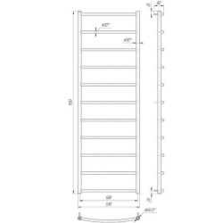 Полотенцесушитель Mario  Классик НР 1550х530/500