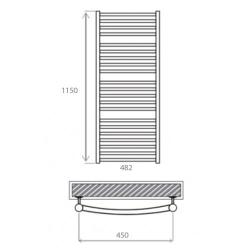 Полотенцесушитель Mario  Феникс 1150х482/450