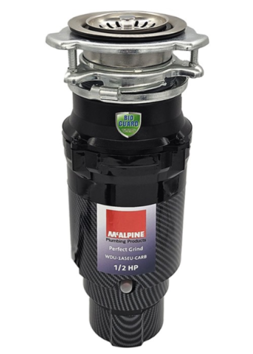 Подрібнювач харчових відходів McALPINE WDU-1ASEU-CARB із пневматичним перемикачем