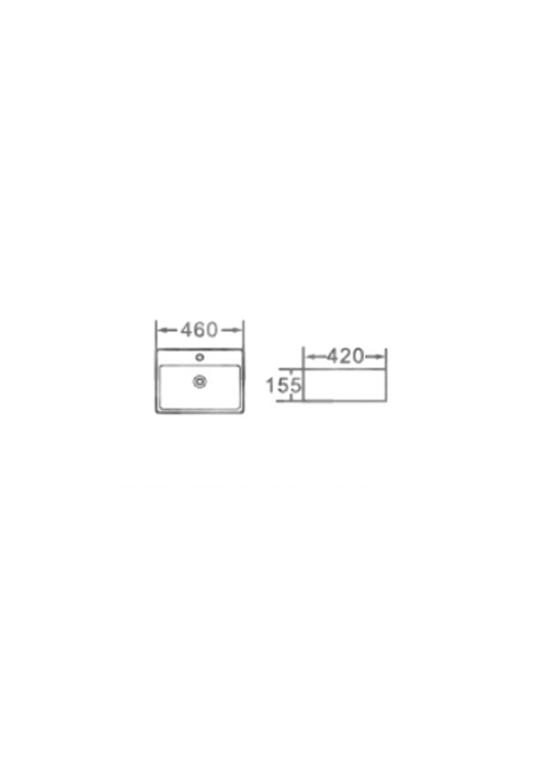 Умивальник Newarc Countertop 5025B-M