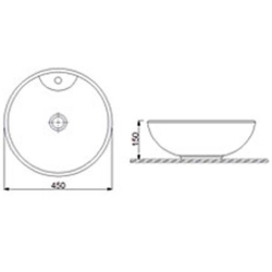 Раковина Newarc Countertop 5010B