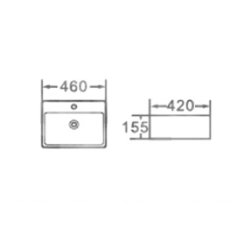 Умивальник Newarc Countertop 5025