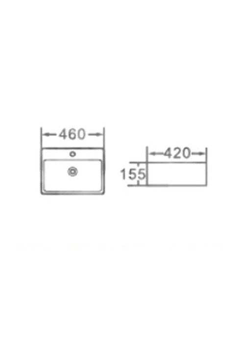 Умивальник Newarc Countertop 5025