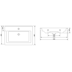 Раковина Newarc Slim 65x45 501065