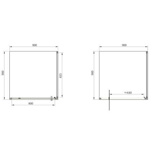 Душова кабіна Primera Frame 90х90 хром/прозоре скло SHRC56906