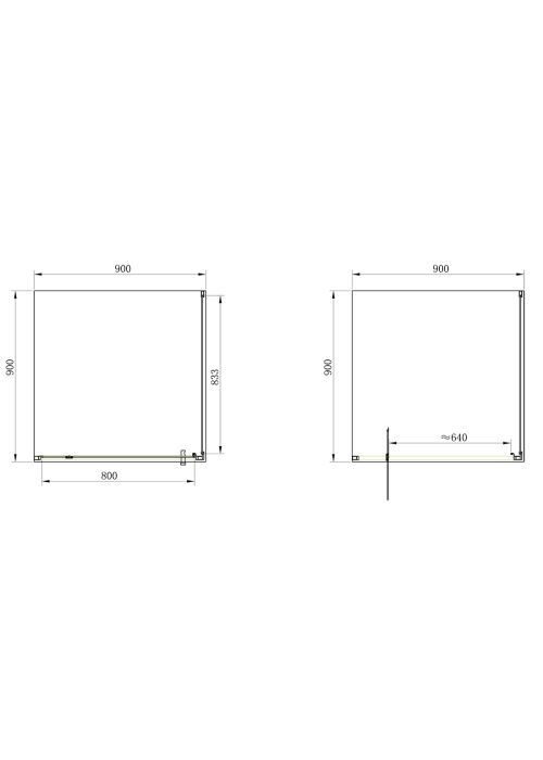 Душова кабіна Primera Frame 90х90 хром/прозоре скло SHRC56906