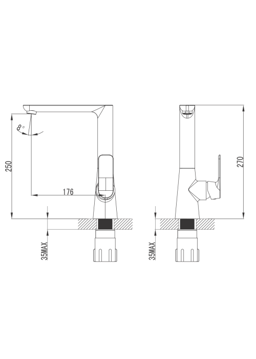 Змішувач для кухні Primera Nika 10100021