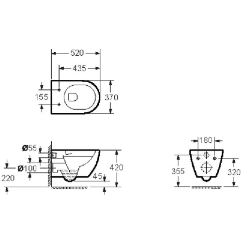 Інсталяція GEBERIT Duofix 458.103.00.1 + унітаз Primera Project New 3320147 із сидінням Soft Close дюропласт