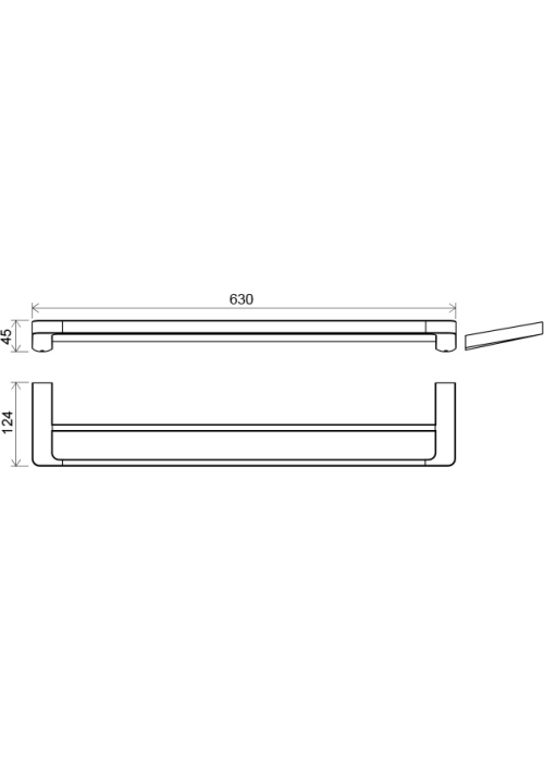 Двойной полотенцедержатель Ravak 10°, X07P326
